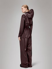 Rains Red Waterproof Curve Short Jacket - Image 2 of 4