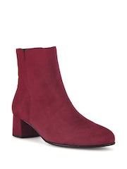 Gabor Red Abbey Merlot Suede Boots - Image 3 of 5