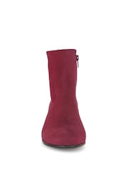 Gabor Red Abbey Merlot Suede Boots - Image 4 of 5