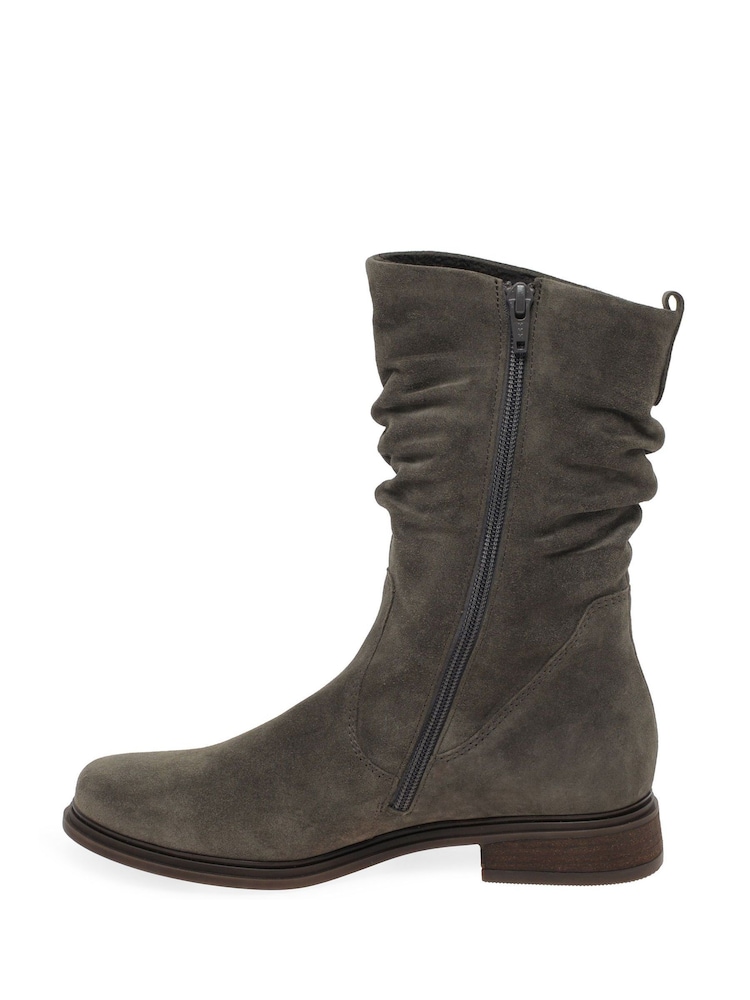 Gabor Hodie Mohair Suede Brown Boots - Image 2 of 5