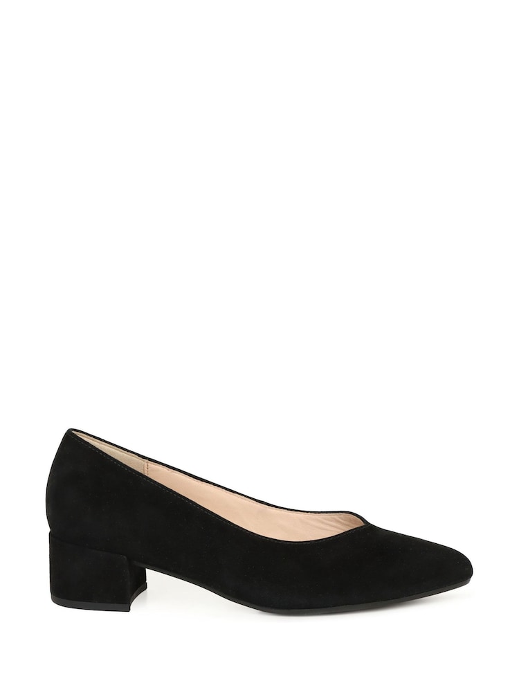 Gabor Dixie Suede Court Black Shoes - Image 1 of 5