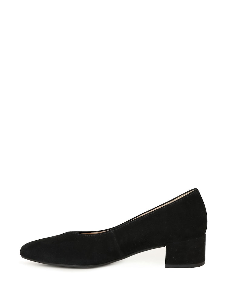 Gabor Dixie Suede Court Black Shoes - Image 2 of 5