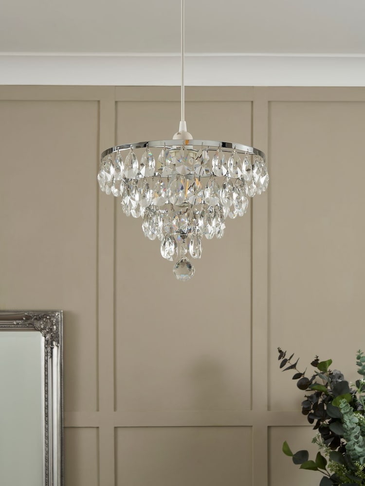 BHS Chrome Elsa Easyfit Ceiling Light - Image 2 of 7