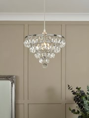 BHS Chrome Elsa Easyfit Ceiling Light - Image 3 of 7