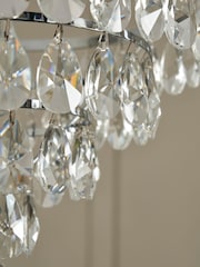 BHS Chrome Elsa Easyfit Ceiling Light - Image 4 of 7