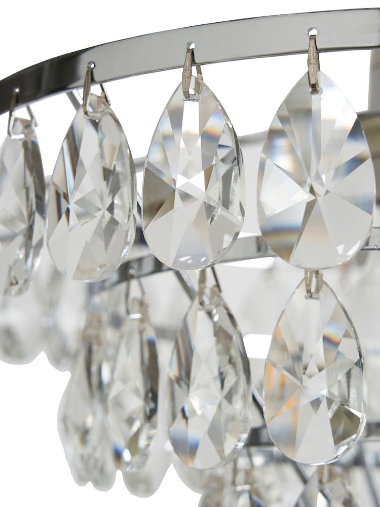 BHS Chrome Elsa Easyfit Ceiling Light - Image 7 of 7 BHS Chrome Elsa Easyfit Ceiling Light - Image 7 of 7