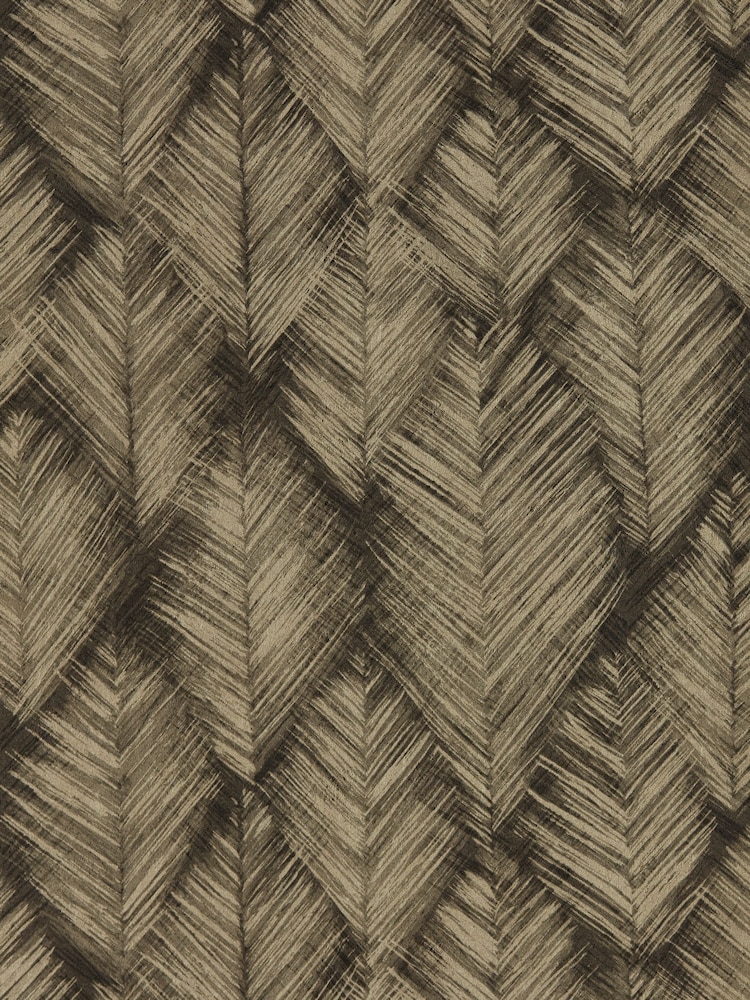 Clarke & Clarke Charcoal Gilver Folius Expressions Performance A4 Wallpaper Sample - Image 1 of 1