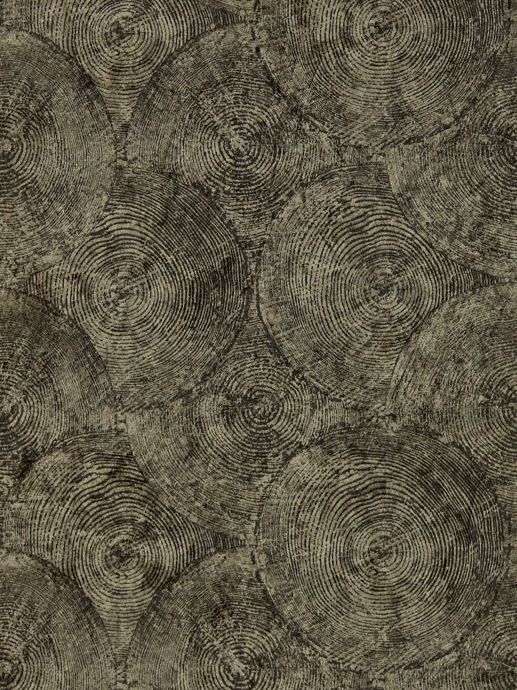 Clarke & Clarke Charcoal Gilver Silvan Expressions Performance A4 Wallpaper Sample - Image 1 of 1