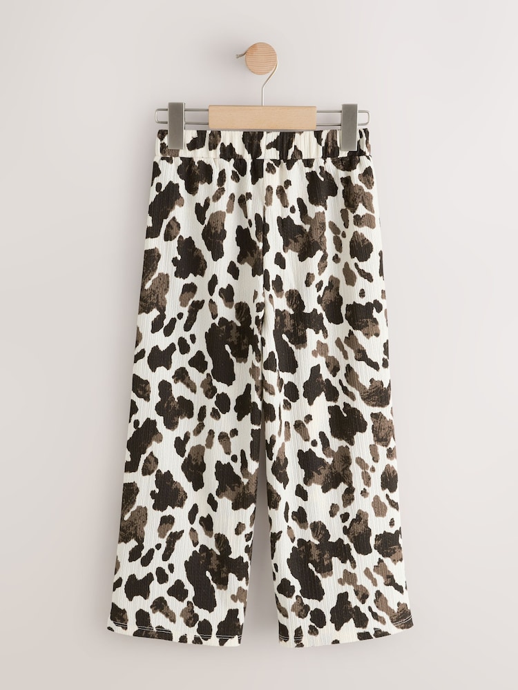 Cow Print Wide Leg Trousers (3-16yrs) - Image 2 of 4