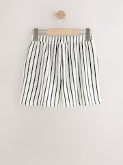 Black/White Stripe Crinkle Shorts (3-16yrs) - Image 2 of 4