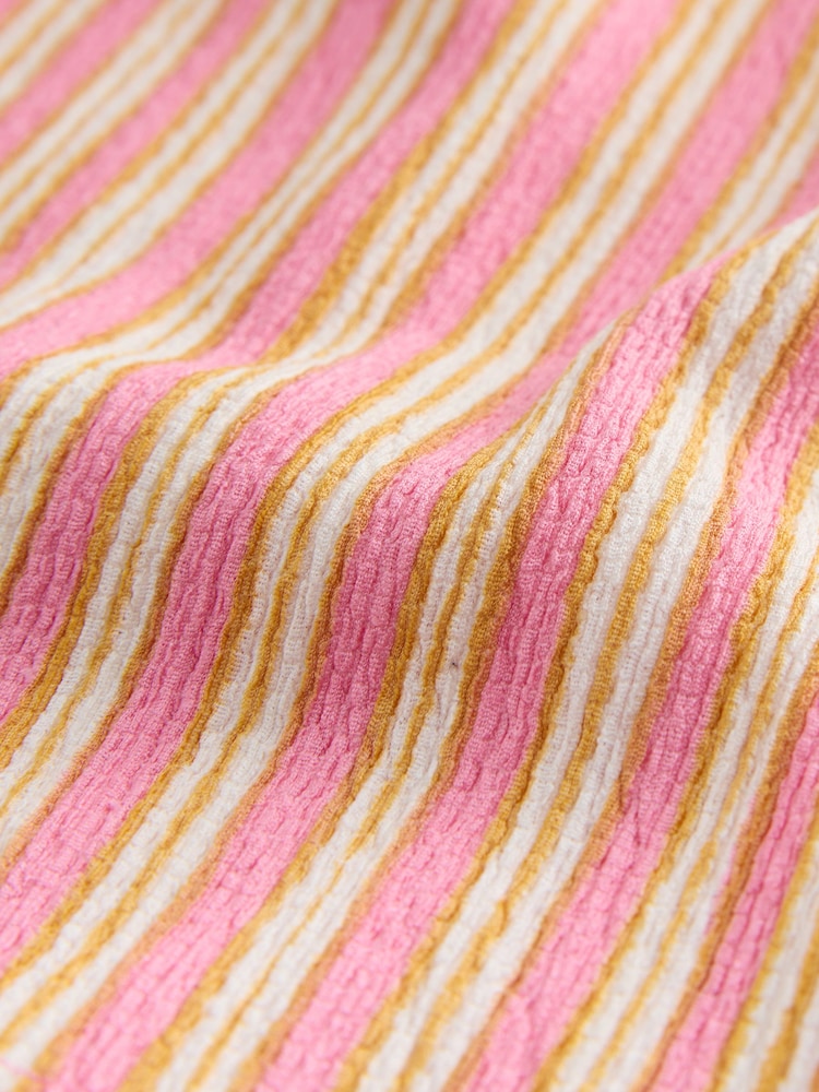 Pink Stripe Crinkle Shorts (3-16yrs) - Image 2 of 3