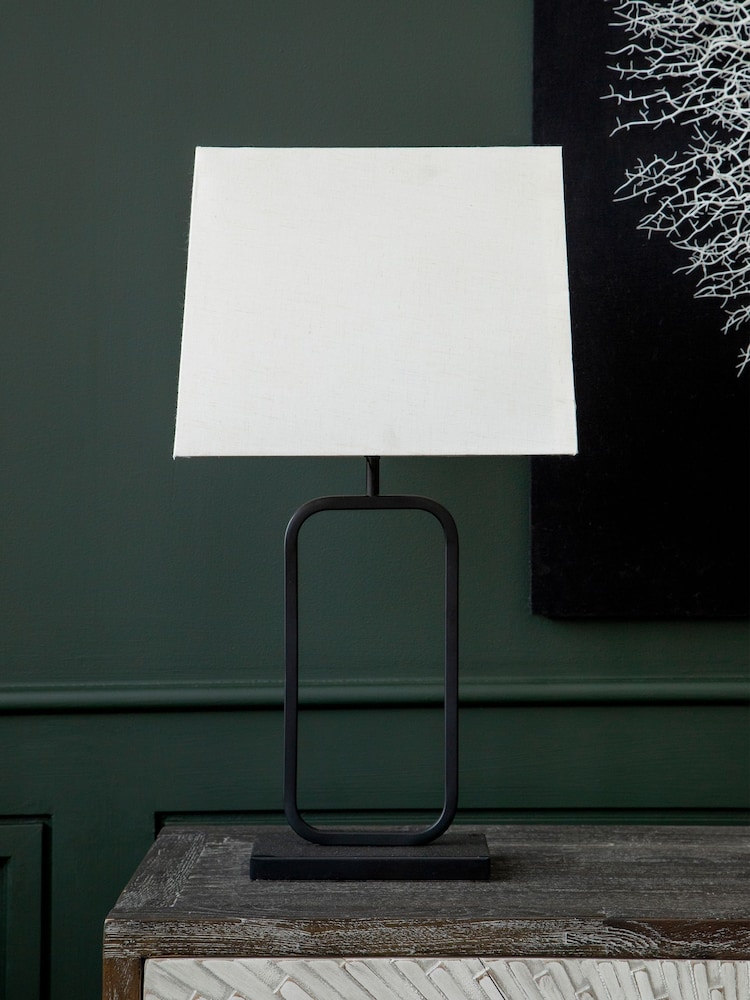 Interiors by Premier Black Lucas 60cm Table Lamp - Image 2 of 4 Interiors by Premier Black Lucas 60cm Table Lamp - Image 2 of 4