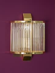 Fifty Five South Gold Salasco Wall Light with Shade - Image 1 of 4