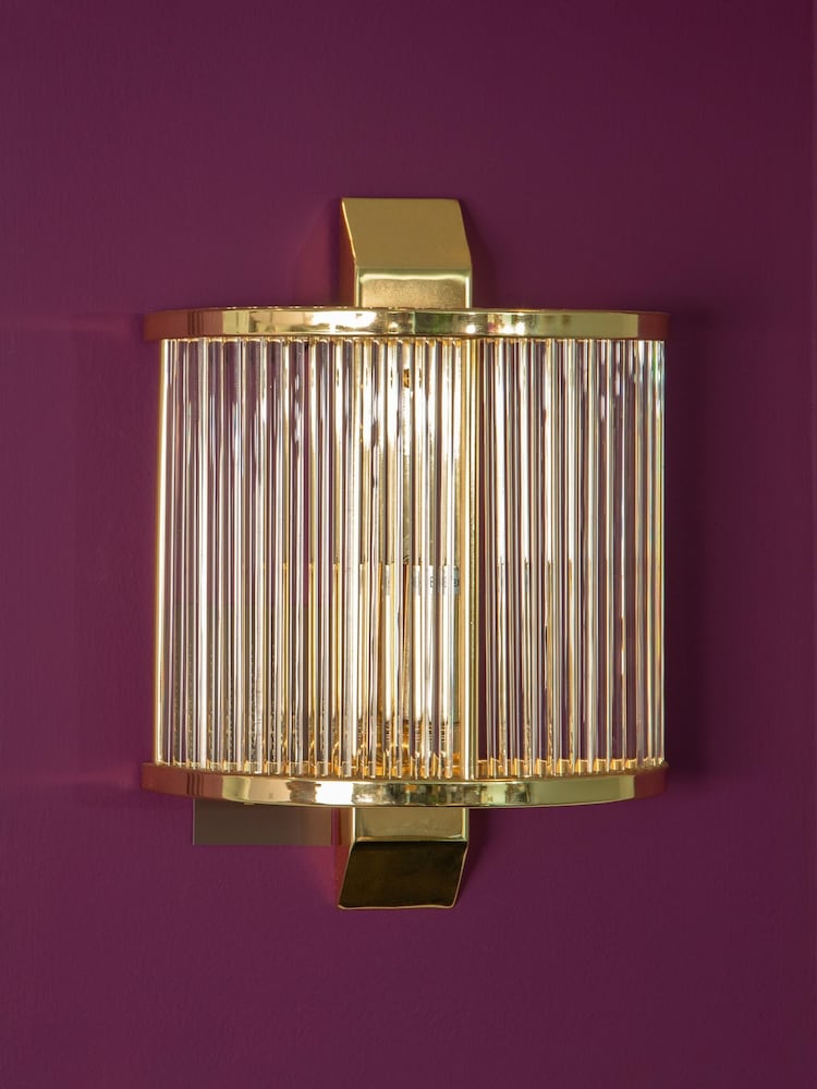 Fifty Five South Gold Salasco Wall Light with Shade - Image 1 of 4