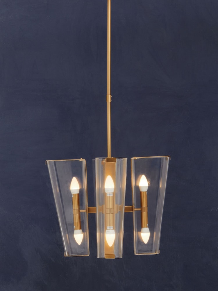 Fifty Five South Antique Brass Celeste Pendant Ceiling Light - Image 1 of 4