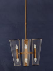 Fifty Five South Antique Brass Celeste Pendant Ceiling Light - Image 2 of 4