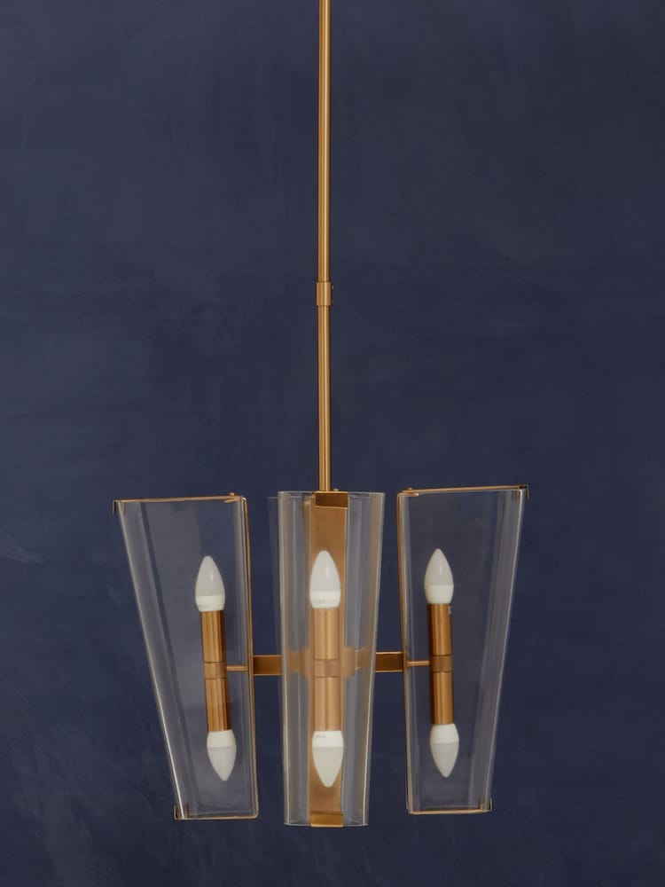 Fifty Five South Antique Brass Celeste Pendant Ceiling Light - Image 2 of 4