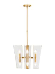 Fifty Five South Antique Brass Celeste Pendant Ceiling Light - Image 3 of 4