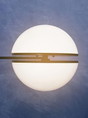 Fifty Five South Matte Black Abira Ball Wall Light - Image 1 of 4