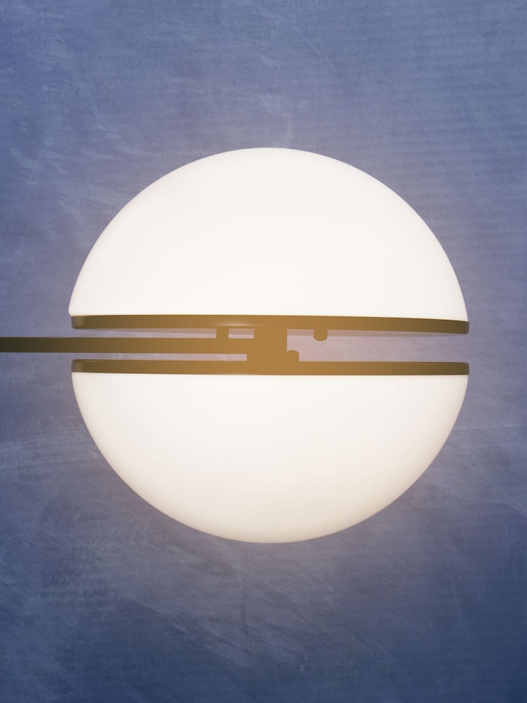 Fifty Five South Matte Black Abira Ball Wall Light - Image 1 of 4