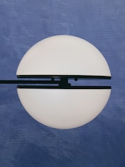 Fifty Five South Matte Black Abira Ball Wall Light - Image 2 of 4