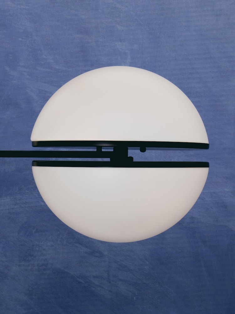 Fifty Five South Matte Black Abira Ball Wall Light - Image 2 of 4
