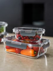 Zyliss 4 Piece Clear Glass Storage Container Set - Image 2 of 5