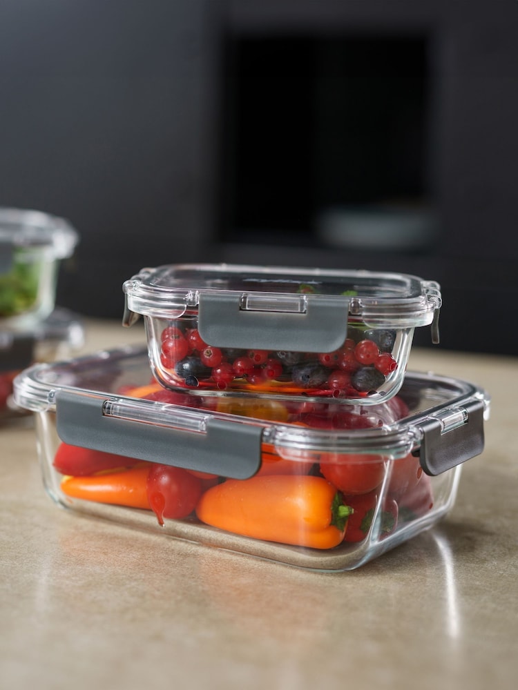 Zyliss 4 Piece Clear Glass Storage Container Set - Image 2 of 5