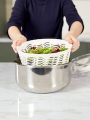 Zyliss Steel Easy Spin 2 Stainless Steel Salad Spinner - Image 1 of 4