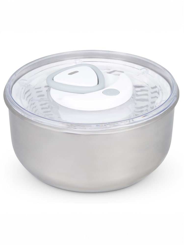 Zyliss Steel Easy Spin 2 Stainless Steel Salad Spinner - Image 4 of 4
