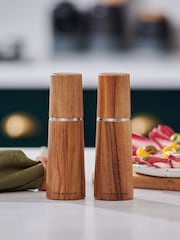 Cole & Mason Natural Acacia Marlow Beech Salt & Pepper Mill Set - Image 2 of 5