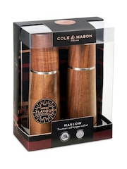 Cole & Mason Natural Acacia Marlow Beech Salt & Pepper Mill Set - Image 5 of 5