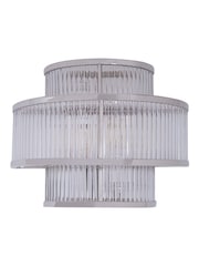 Fifty Five South Nickel Salasco 3 Tier Glass Wall Light - Image 3 of 4