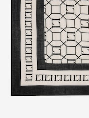 Lipsy Black/White Logo Lightweight Printed Scarf - Image 2 of 3