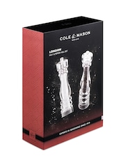 Cole & Mason Clear Large London Acrylic Salt Pepper Mill Set 220mm - Image 4 of 4