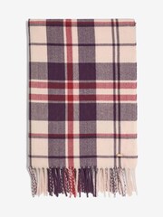 Lipsy Pink Check Soft Mid Weight Scarf - Image 1 of 3