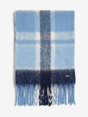 Lipsy Blue Check Cosy Brushed Scarf - Image 1 of 3