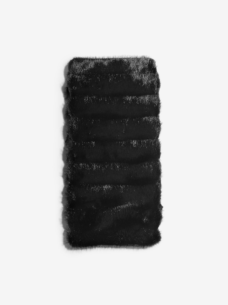 Lipsy Black Faux Fur Scarf - Image 1 of 3