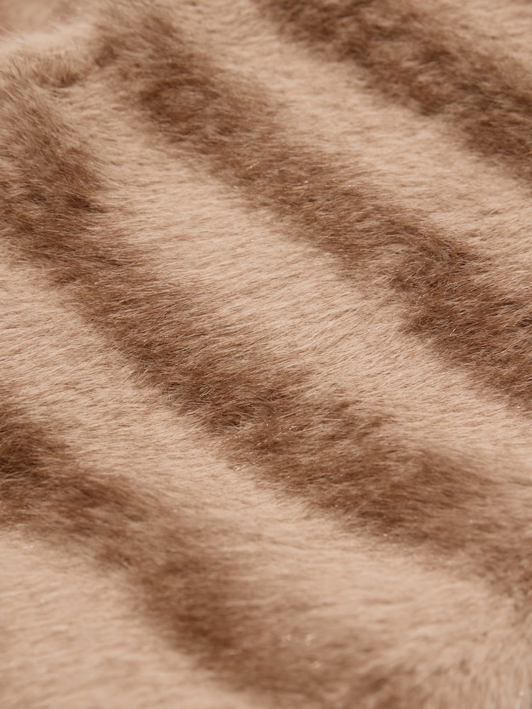 Lipsy Neutral Faux Fur Scarf - Image 2 of 3