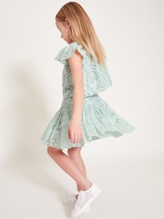 Monsoon Green Thea Sequin Lace Skirt - Image 1 of 1