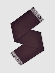 Reiss Burgundy Picton Scarf - Image 1 of 6