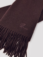 Reiss Burgundy Picton Scarf - Image 5 of 6