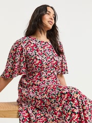 Simply Be Pink Midi Dress - Image 3 of 4