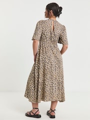 Simply Be Animal Midi Dress - Image 2 of 4