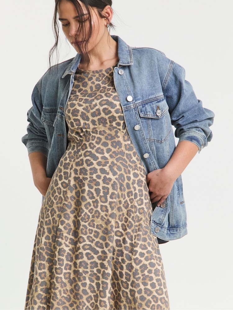 Simply Be Animal Midi Dress - Image 4 of 4