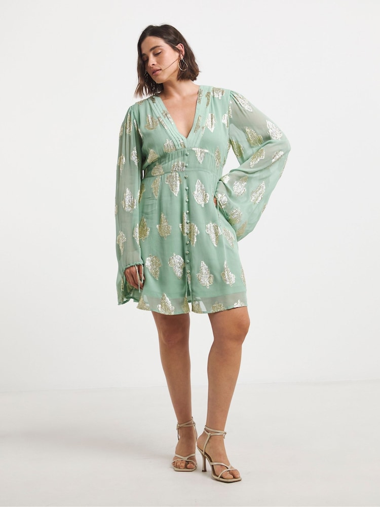 Simply Be Jacquard Skater Dress - Imagen 4 de 4 Simply Be Jacquard Skater Dress - Imagen 4 de 4