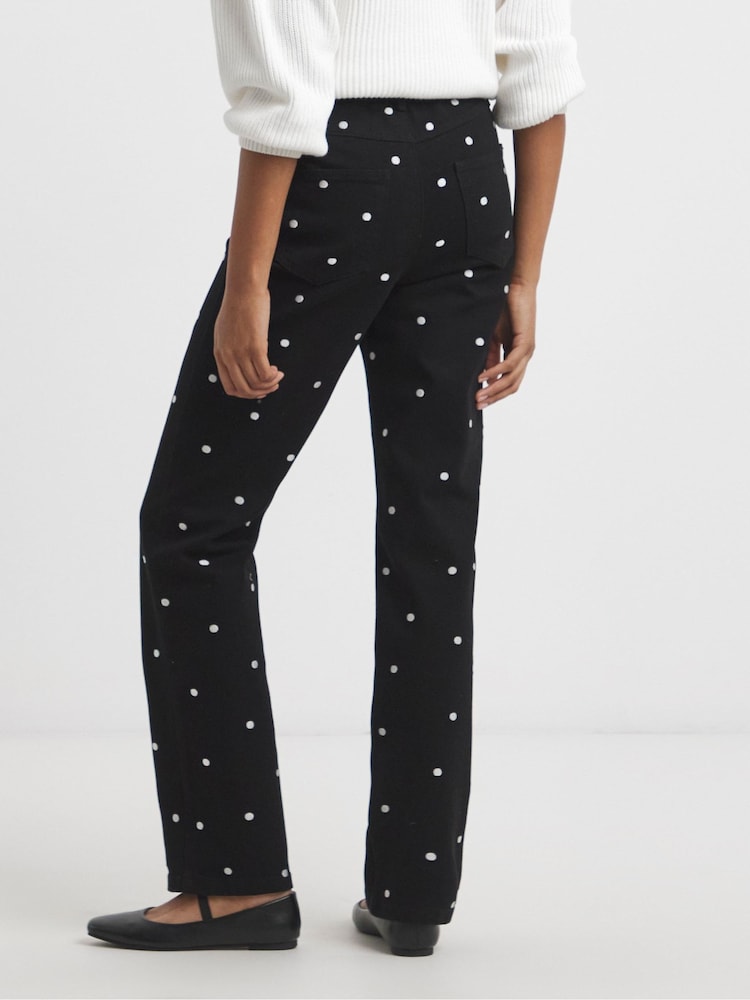 Simply Be Embroidered Denim Straight Leg Jeans - Bild 2 von 4