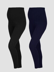 Pacote de leggings para maternidade ricas em algodão JoJo Maman Bébé 2 - Imagem 1 de 1