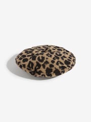Love & Roses Leopard Beret Hat - Image 3 of 5
