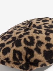 Love & Roses Leopard Beret Hat - Image 5 of 5